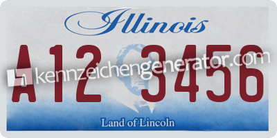 Kennzeichen Illinois USA